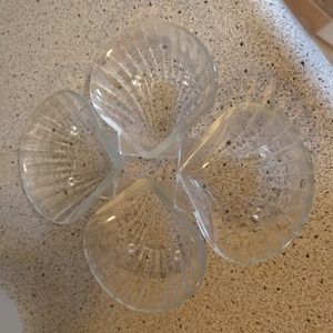 GlasBake Shell Shaped Dishes Set of 4